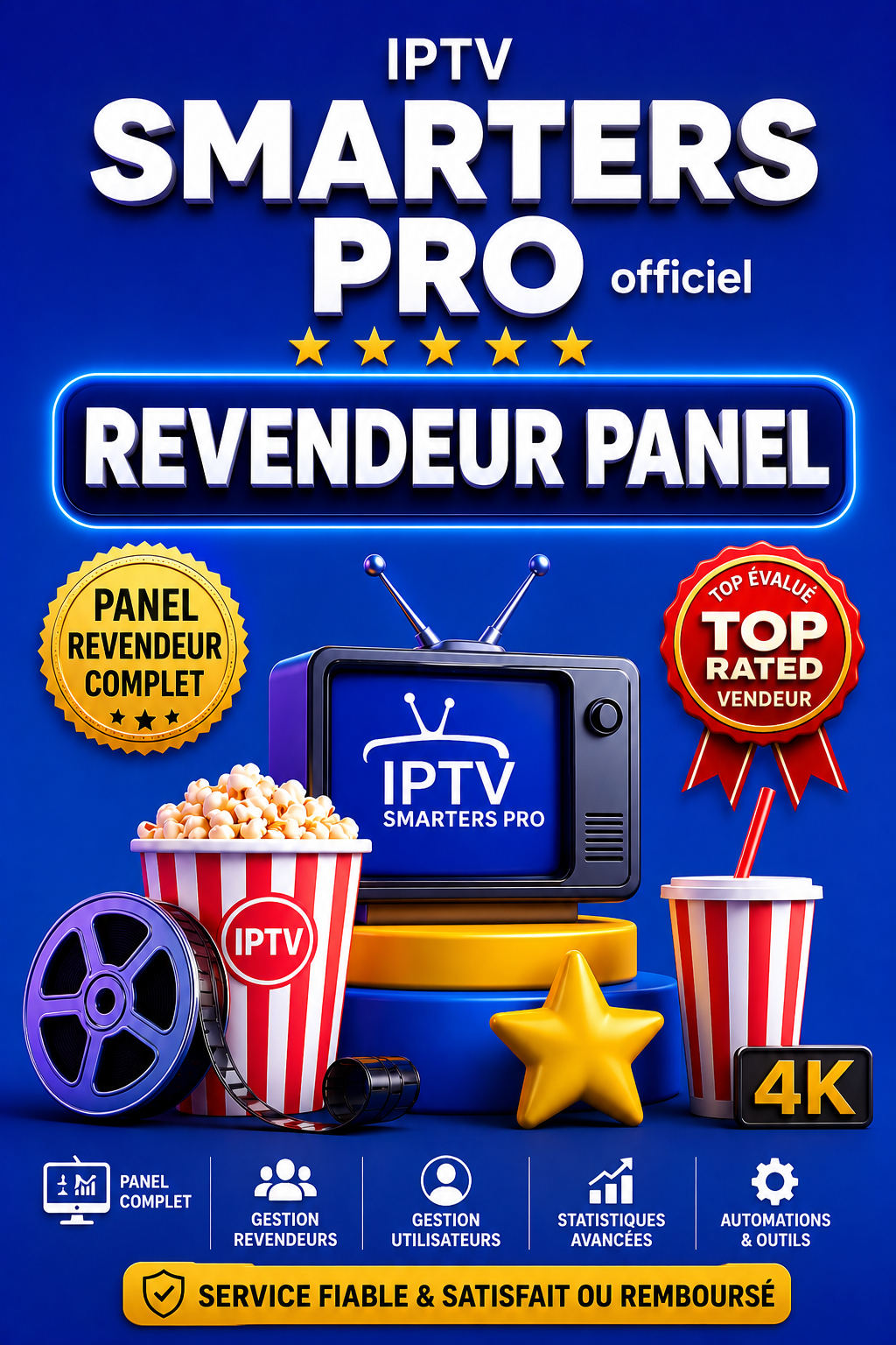Revendeur / Recharge crédit resellers MegaOtt Xtream API